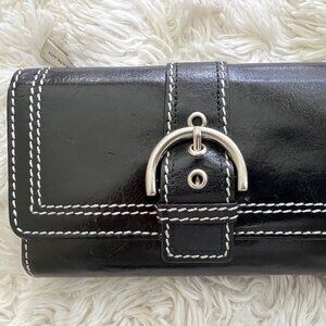 MANCINI - WOMEN'S BLACK LEATHER WALLET